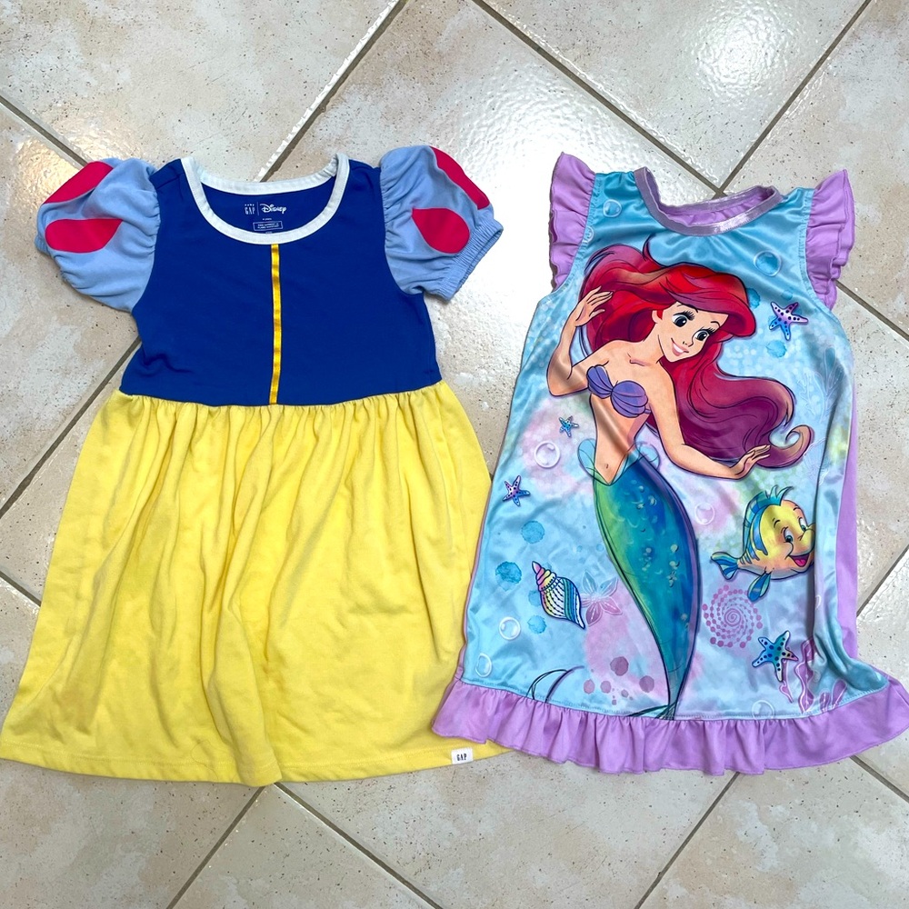 Disney Ariel and Snow White pajamas Set